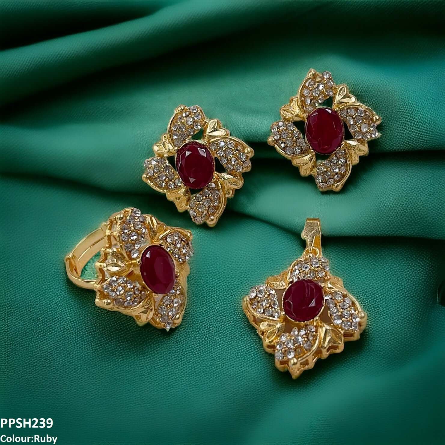 PPSH239 MZM Oval/Heart Pendant Set - PPSH - Image 4