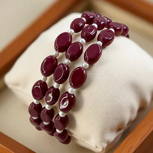 PBRH00171 FRN Triple Strand Beaded Bracelet - PBRH - Image 2